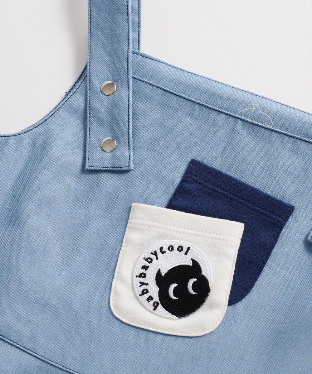 Main | Girls bbc classic denim slip dress | patchwork | 100% organic cotton