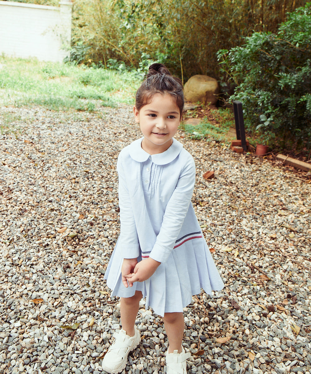Luxury | Girls BBC Preppy Oxford Pleated Dress | Pleated Skirt