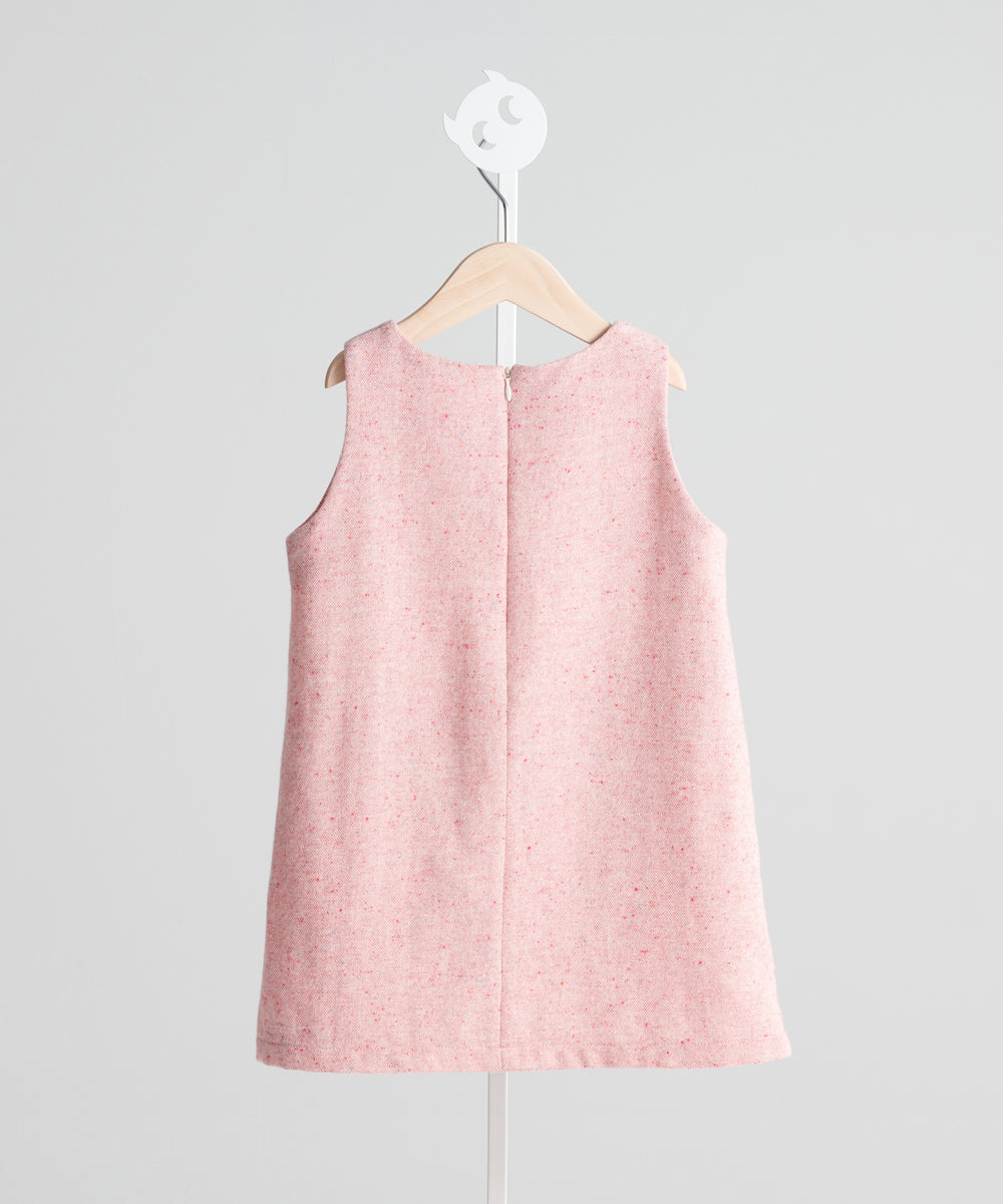 Luxury | Girls Pastel Dotted Dress | Bow