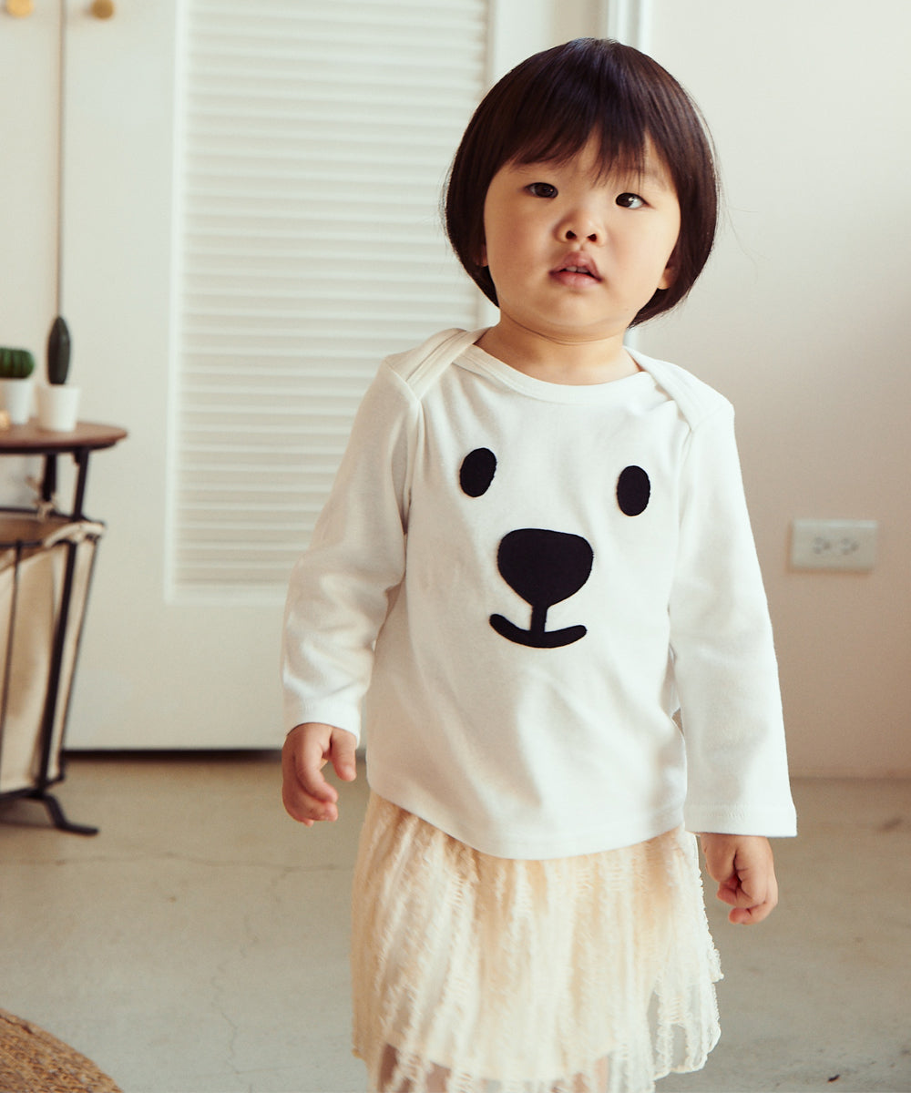Main | Happy Face Collection for Toddlers: Bear Top | Animal Face | 100% Organic Cotton
