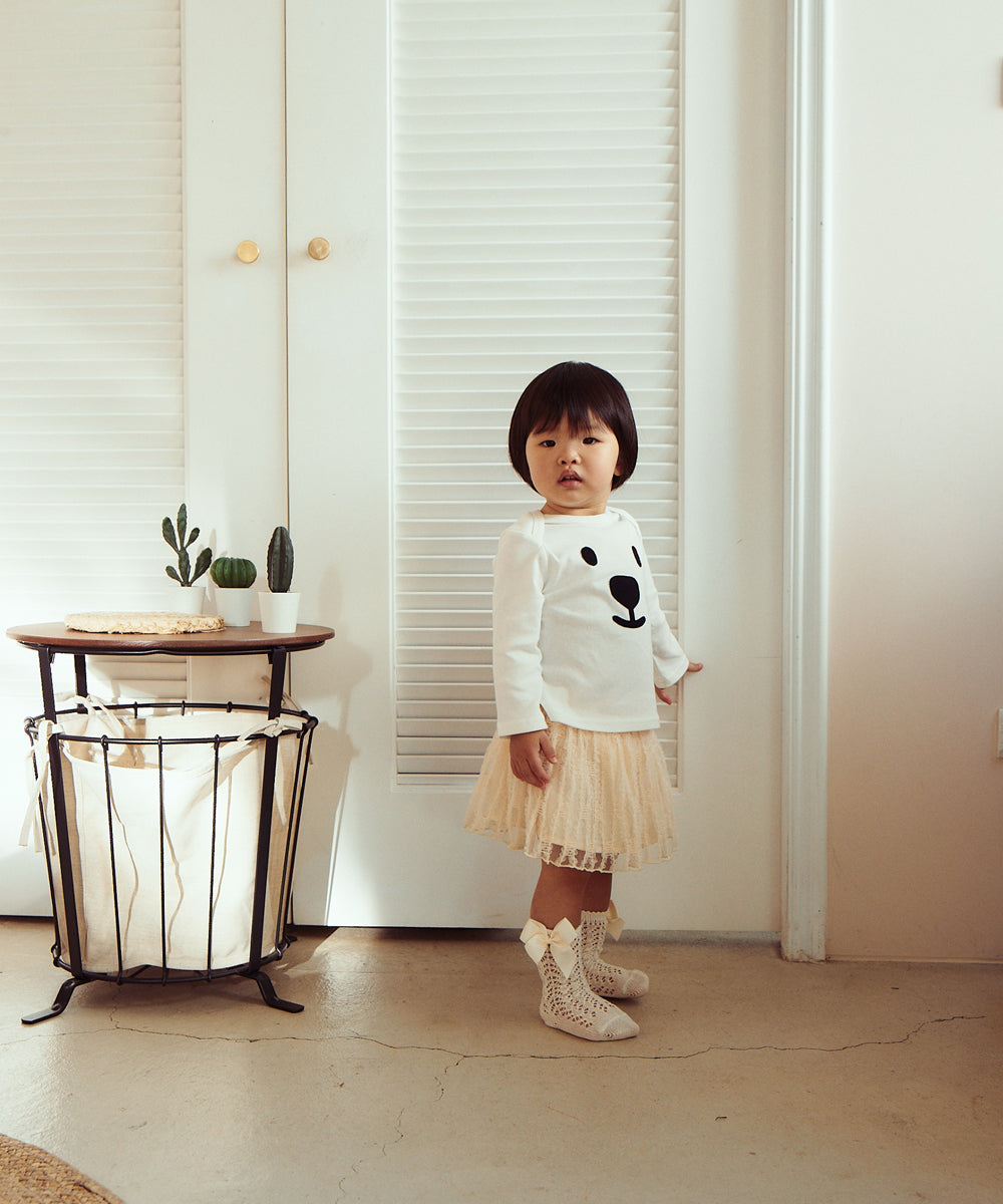Main | Happy Face Collection for Toddlers: Bear Top | Animal Face | 100% Organic Cotton
