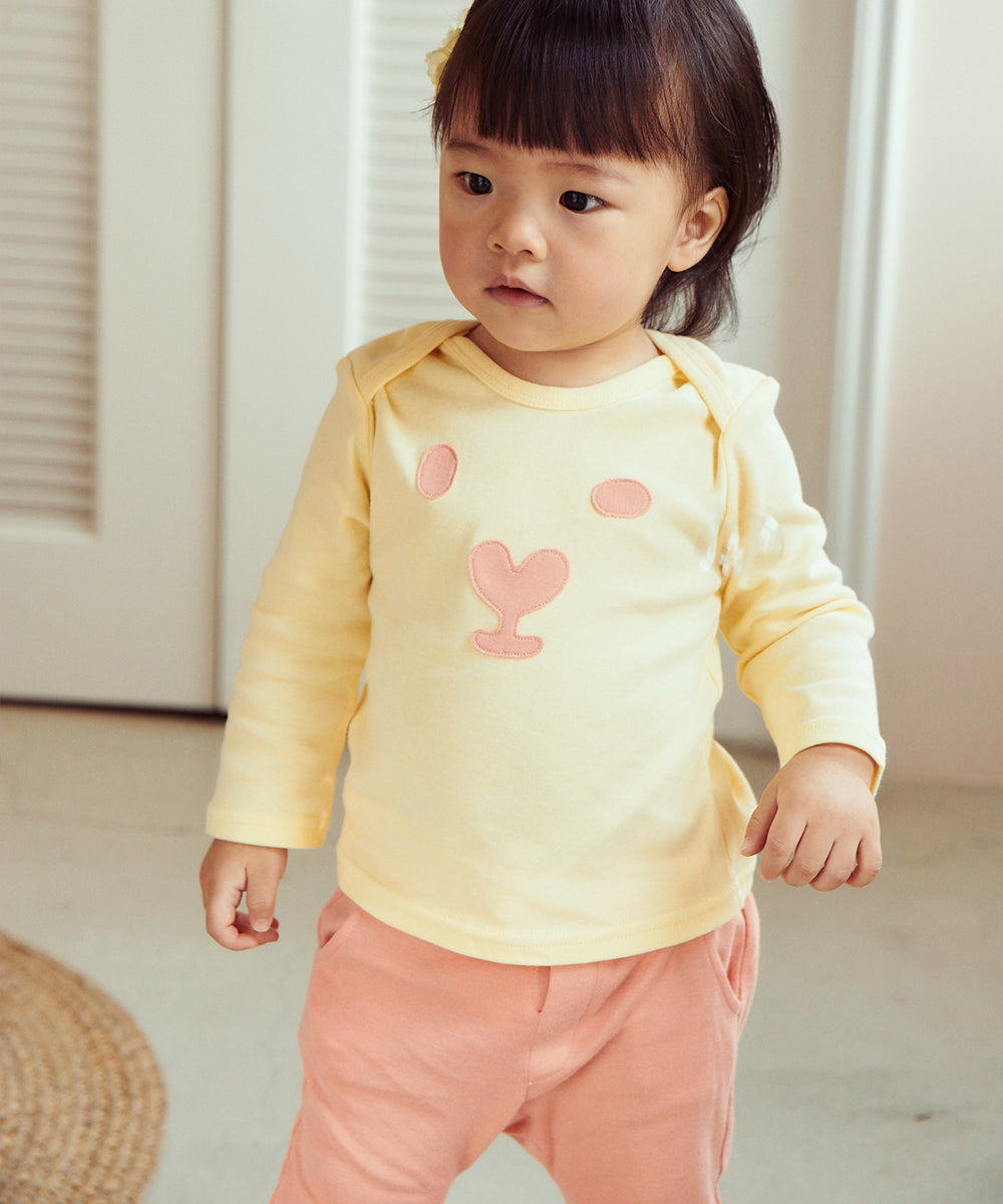 Main | Happy Face Collection for Toddlers: Heart Nose Bunny Top | Heart | 100% organic cotton