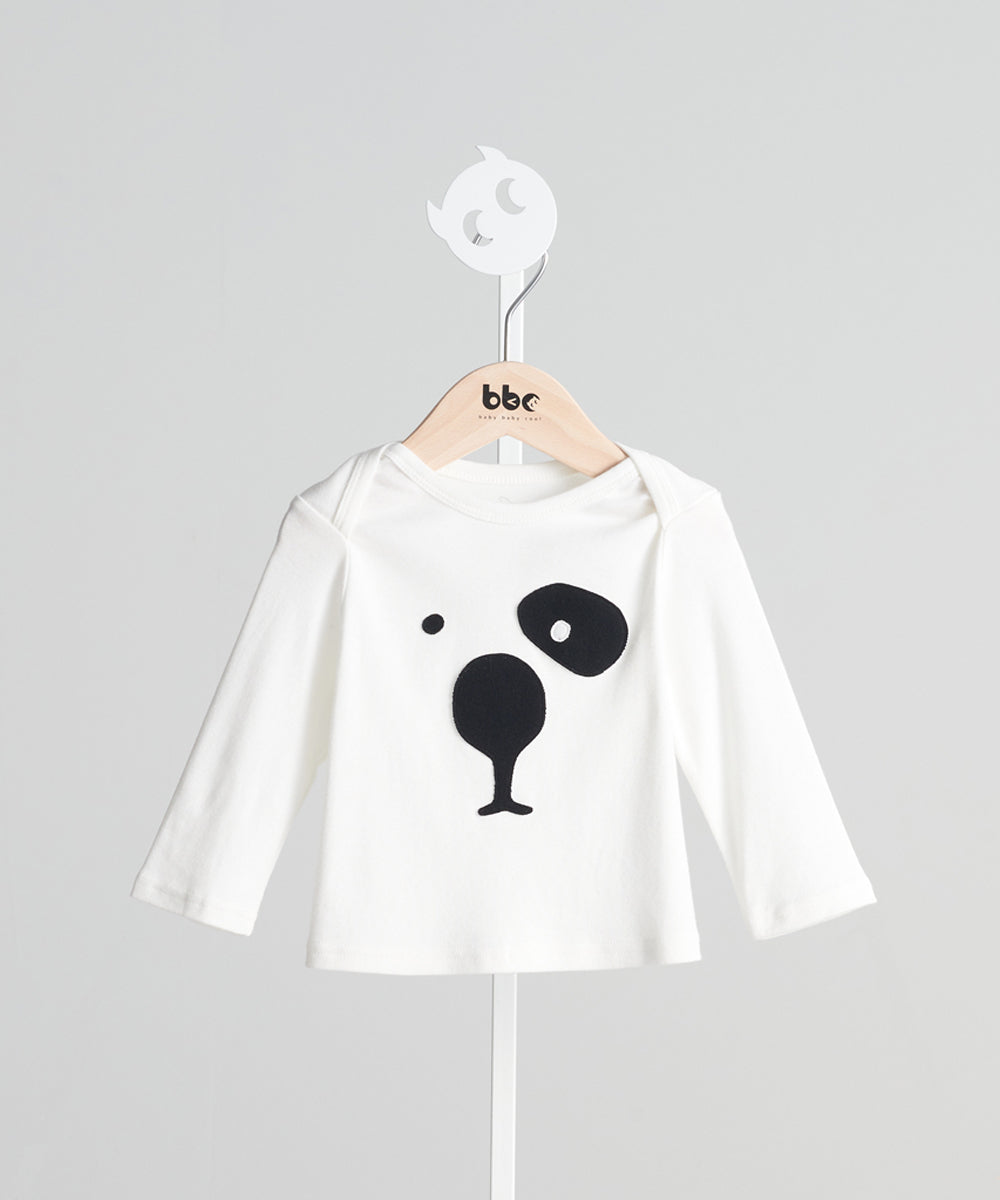 Main | Happy Face Collection for Toddlers: Big Nosed Dog Top | Animal Face | 100% Organic Cotton