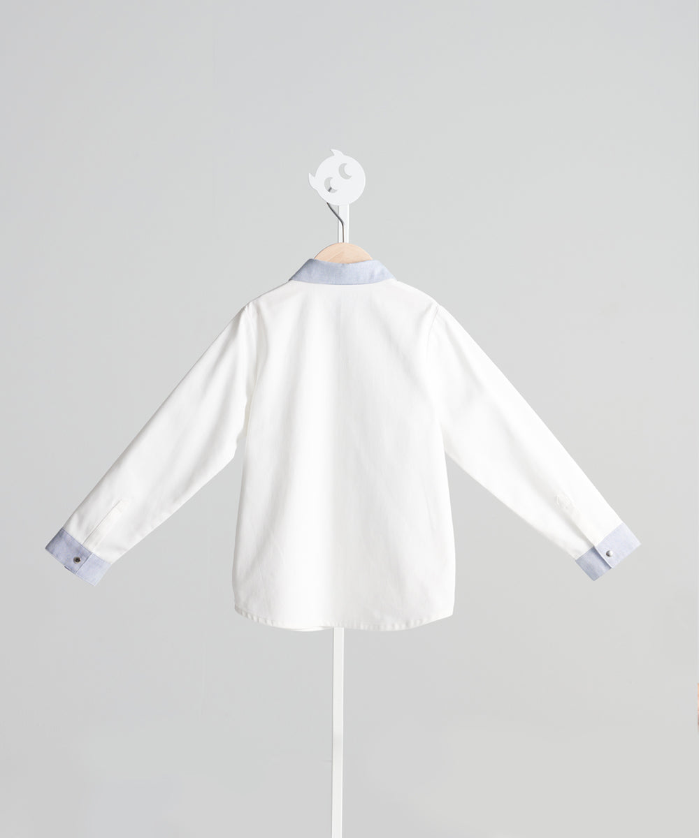 Main | 男童 英倫風拼接襯衫 | 拼接 | 100% 有機棉