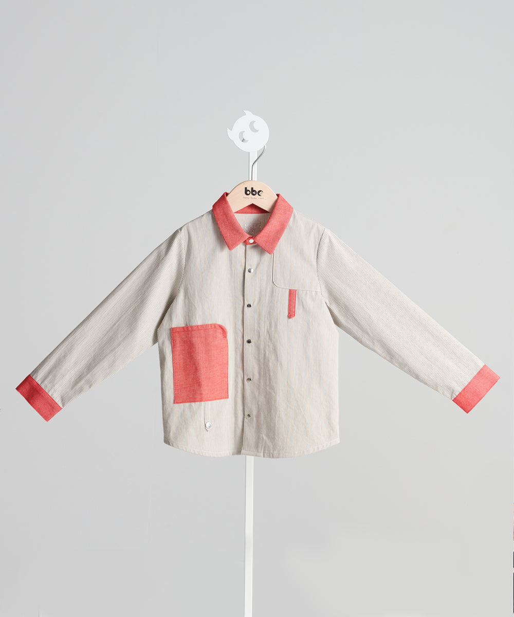 Main | 男童 英倫風拼接襯衫 | 拼接 | 100% 有機棉