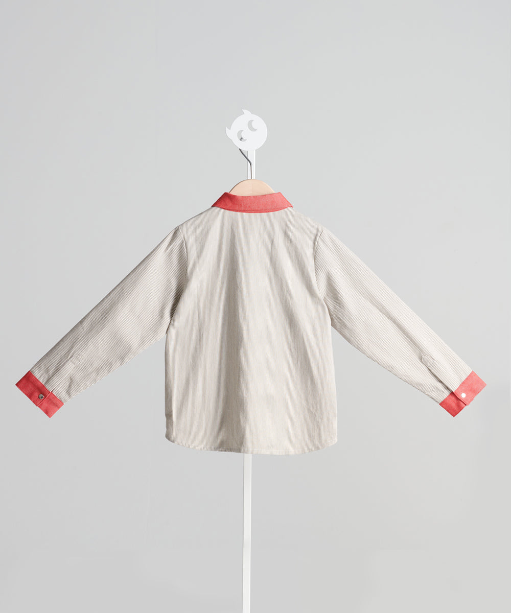 Main | 男童 英倫風拼接襯衫 | 拼接 | 100% 有機棉