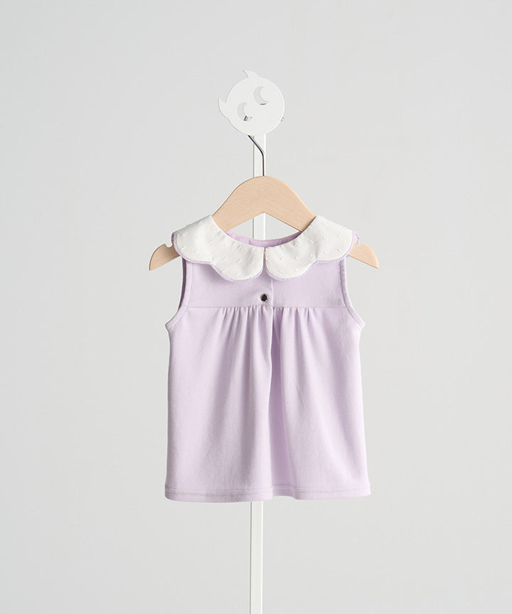 Main | Toddler Cloud Dot Collar Top | Collar Design | 100% Organic Cotton