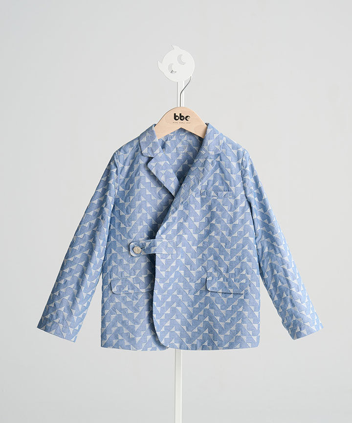 Luxury | 男童 精緻緹花西裝外套 | 提花