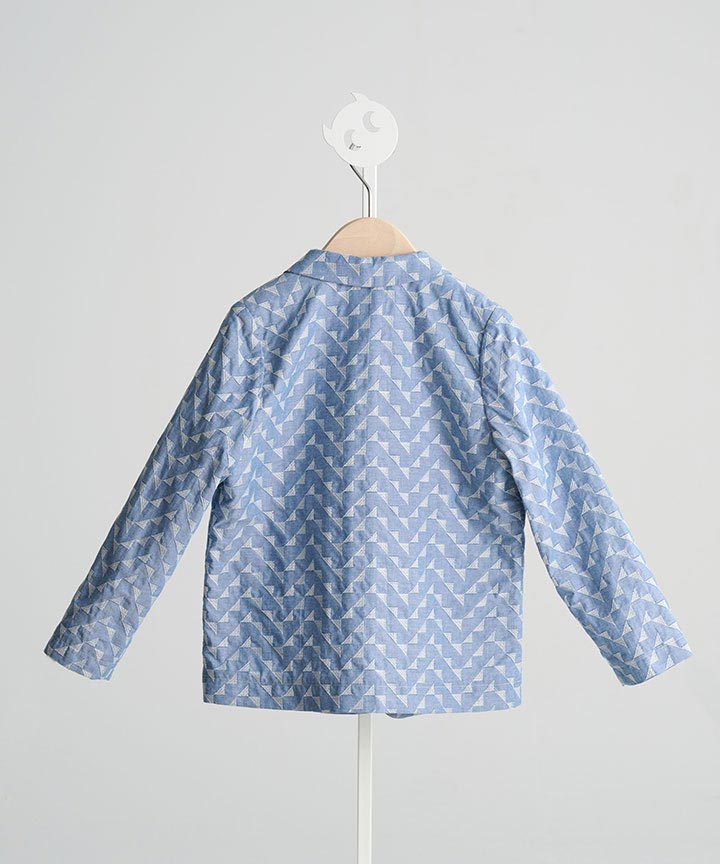 Luxury | 男童 精緻緹花西裝外套 | 提花