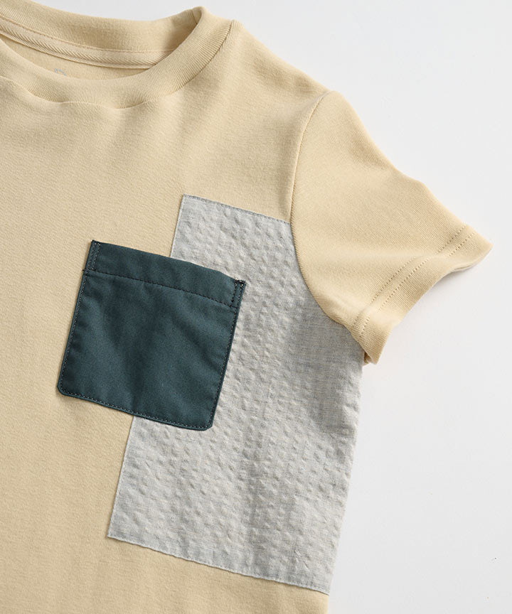 Main | 男童 口袋拼貼T-Shirt | 拼接 | 100% 有機棉