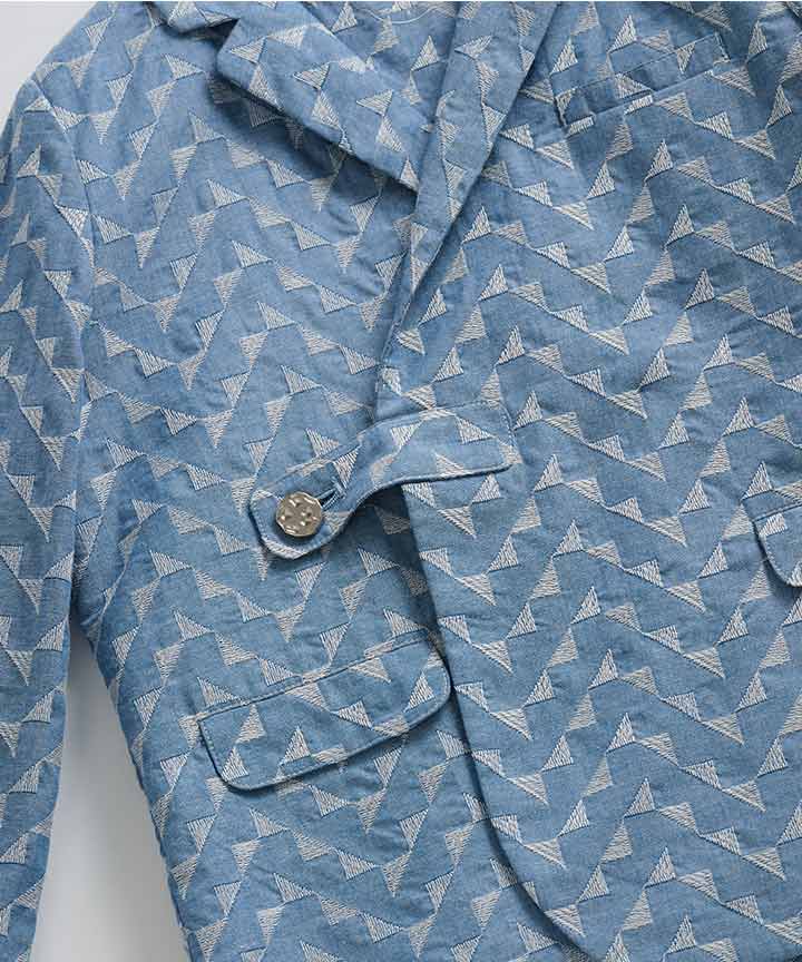 Luxury | 男童 精緻緹花西裝外套 | 提花