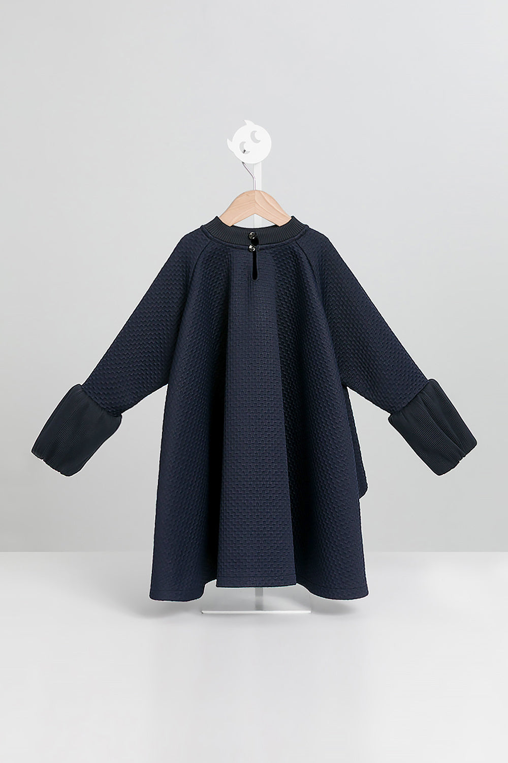 【預購】Luxury | 女童 前短後長泡泡袖上衣 | 長袖荷葉 多層次 袖型設計