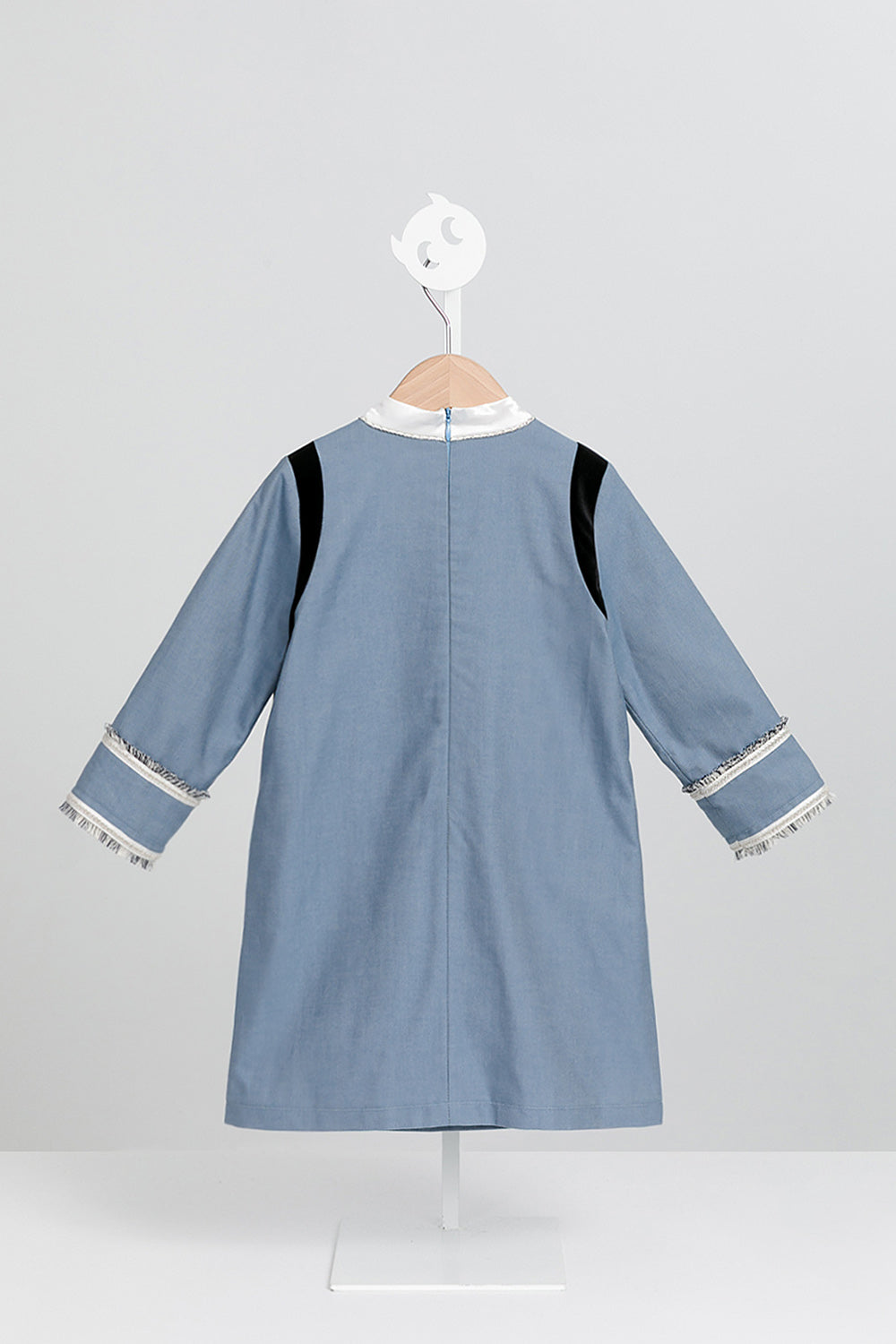 【預購】Main | 女童 Étoile星辰流蘇洋裝 | 長袖大口袋 流蘇 小立領 | 100%有機棉