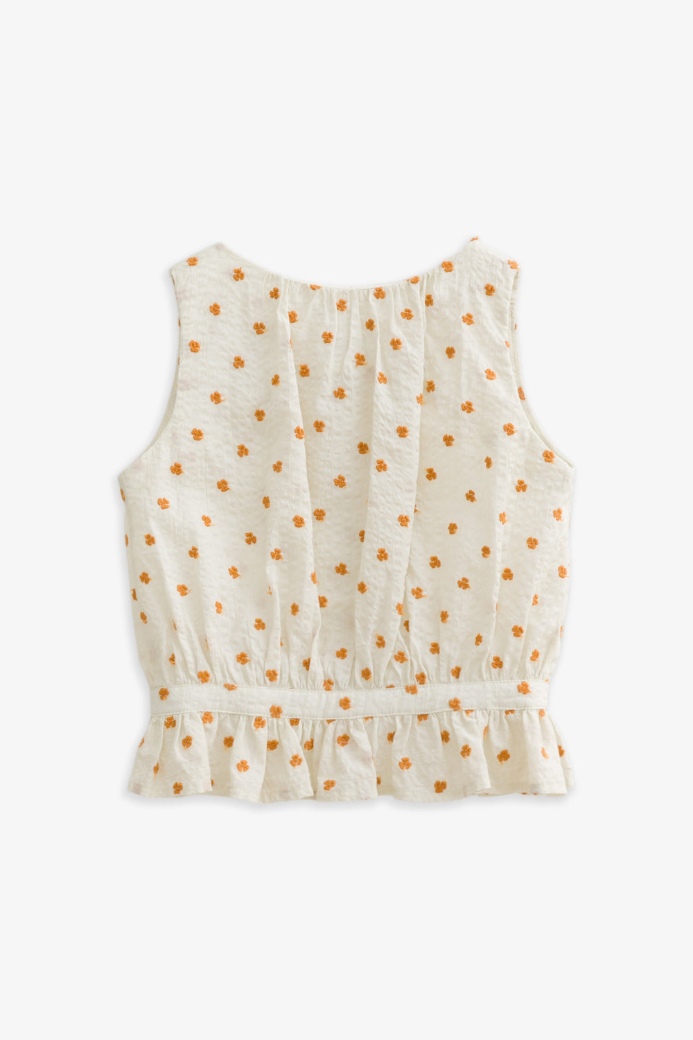 Luxury | 幼兒 Meadow 荷葉花朵刺繡上衣