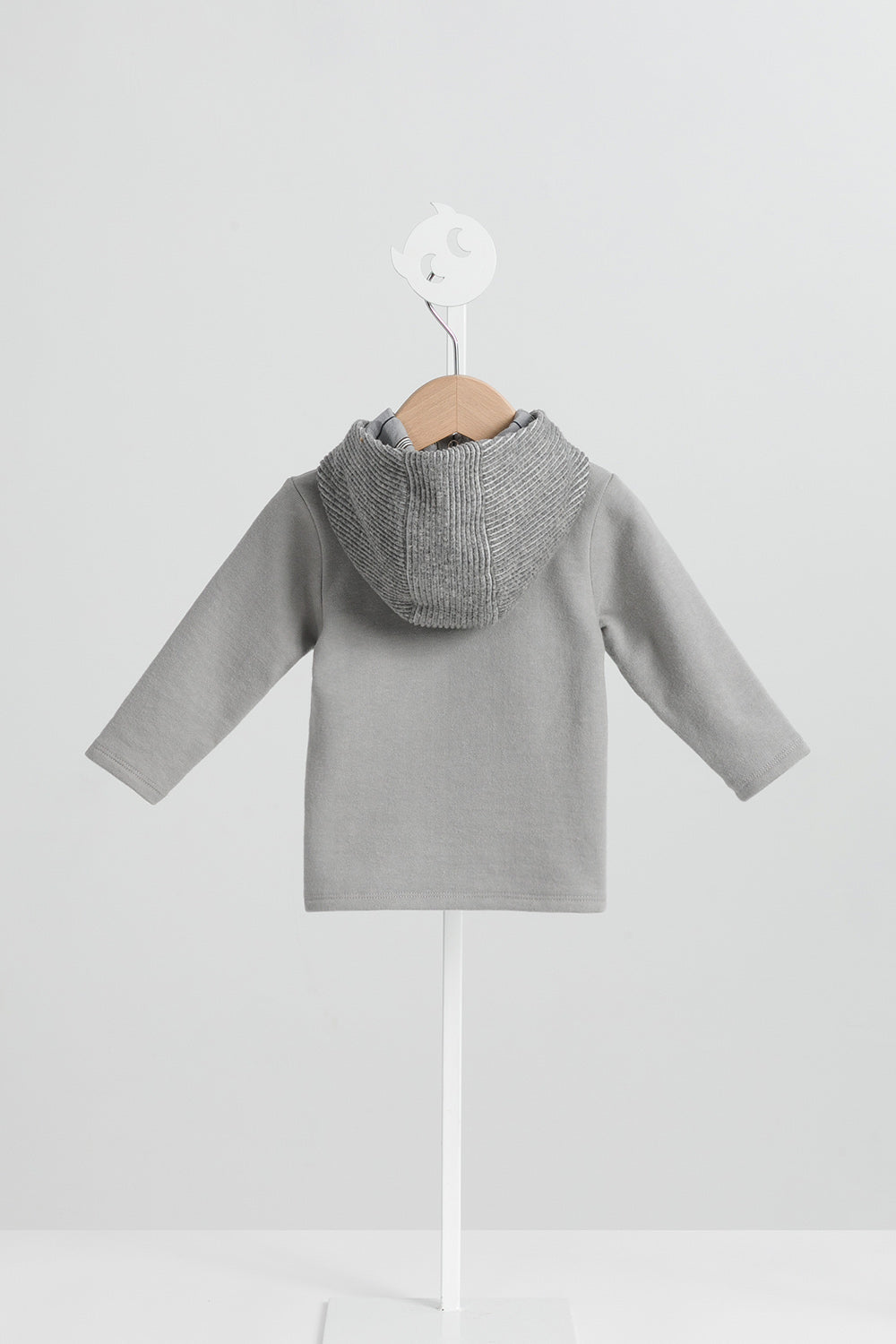 Main | 幼兒 Warm Hug拼接帽Tee | 長袖拼接 運動風 連帽設計 | 100%有機棉