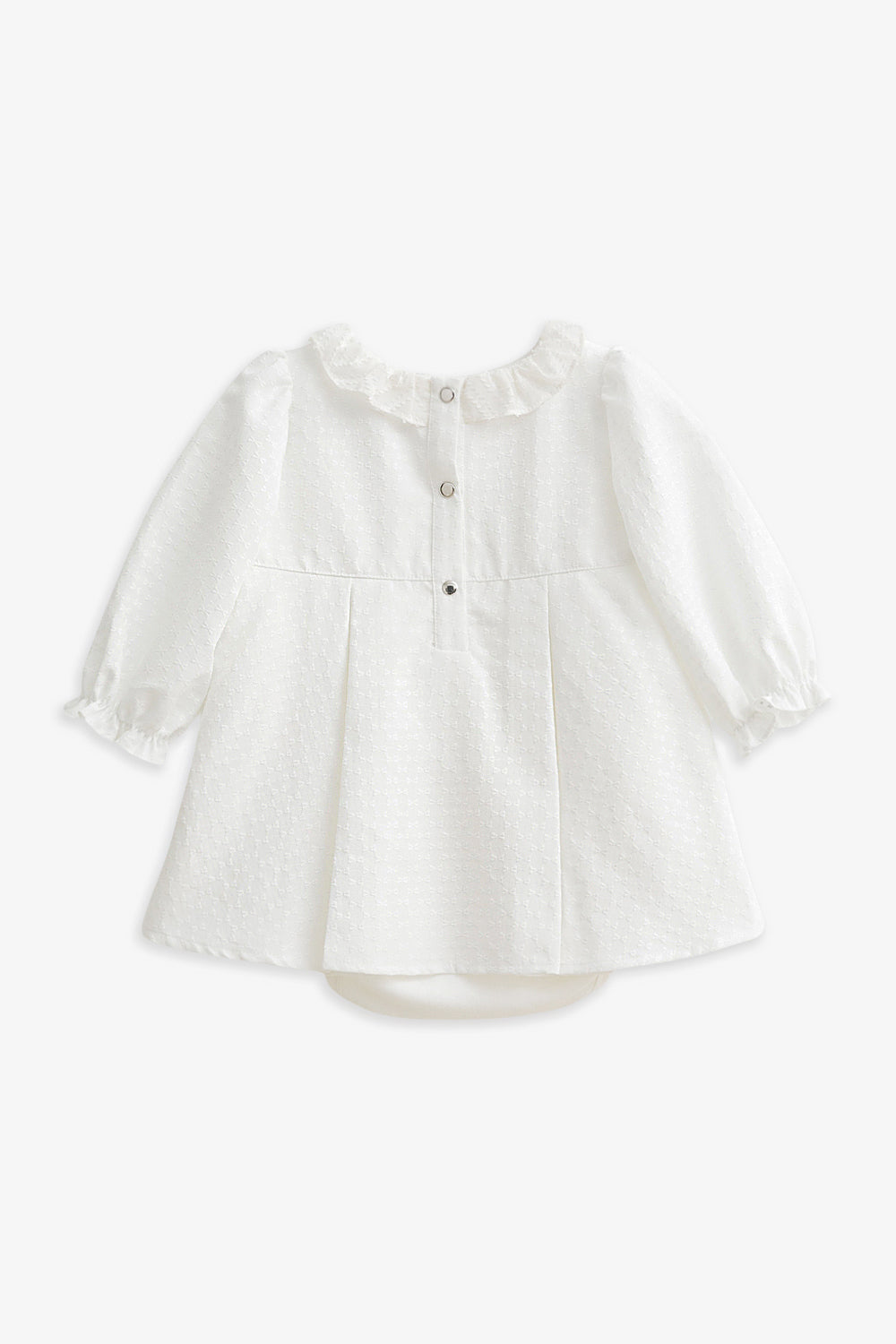 Luxury | 幼兒 Rosalie 蝴蝶結織紋荷葉領活摺包屁衣洋裝
