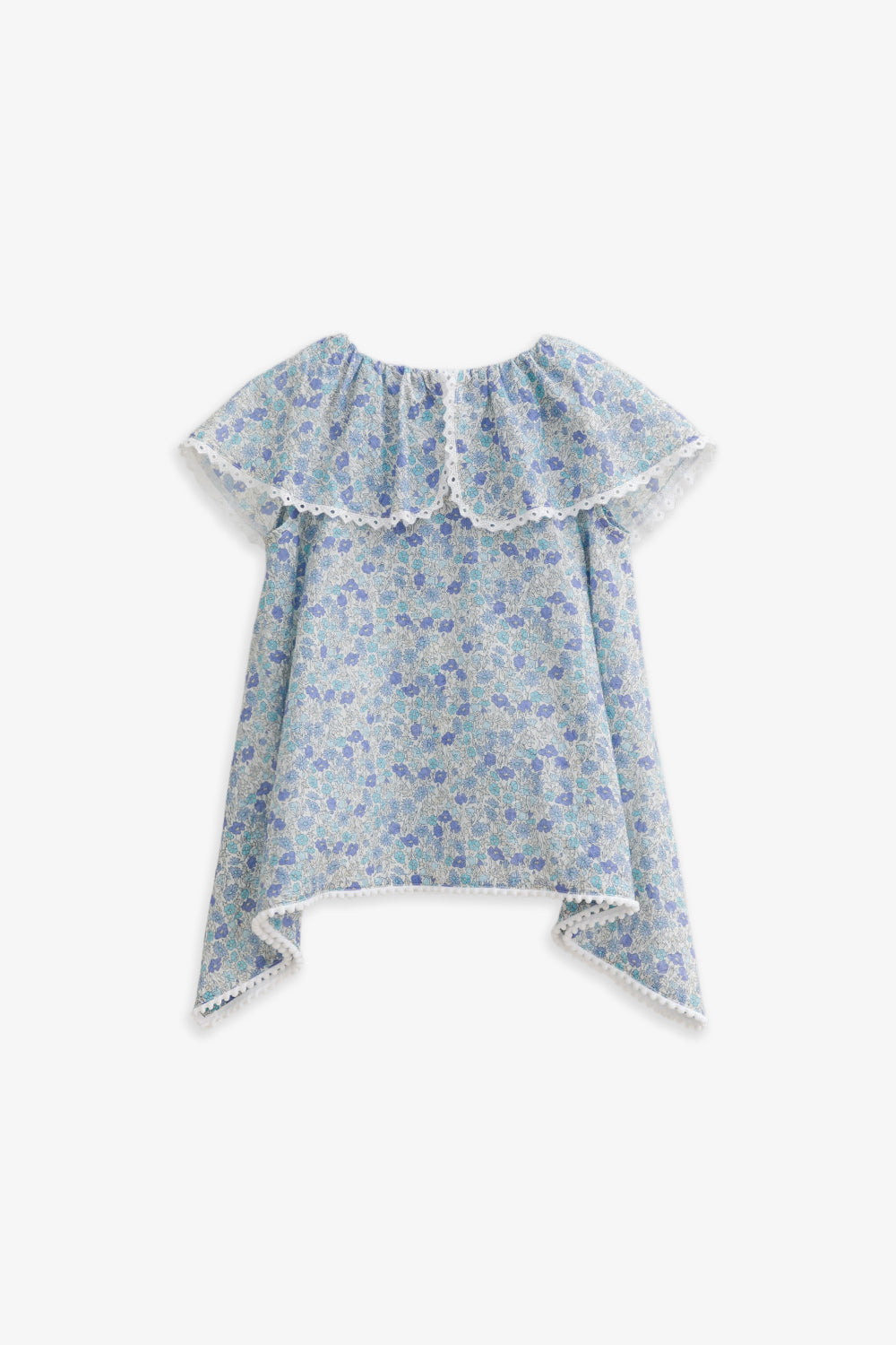 Luxury | 女童 Warm Garden 清新碎花披肩傘擺上衣