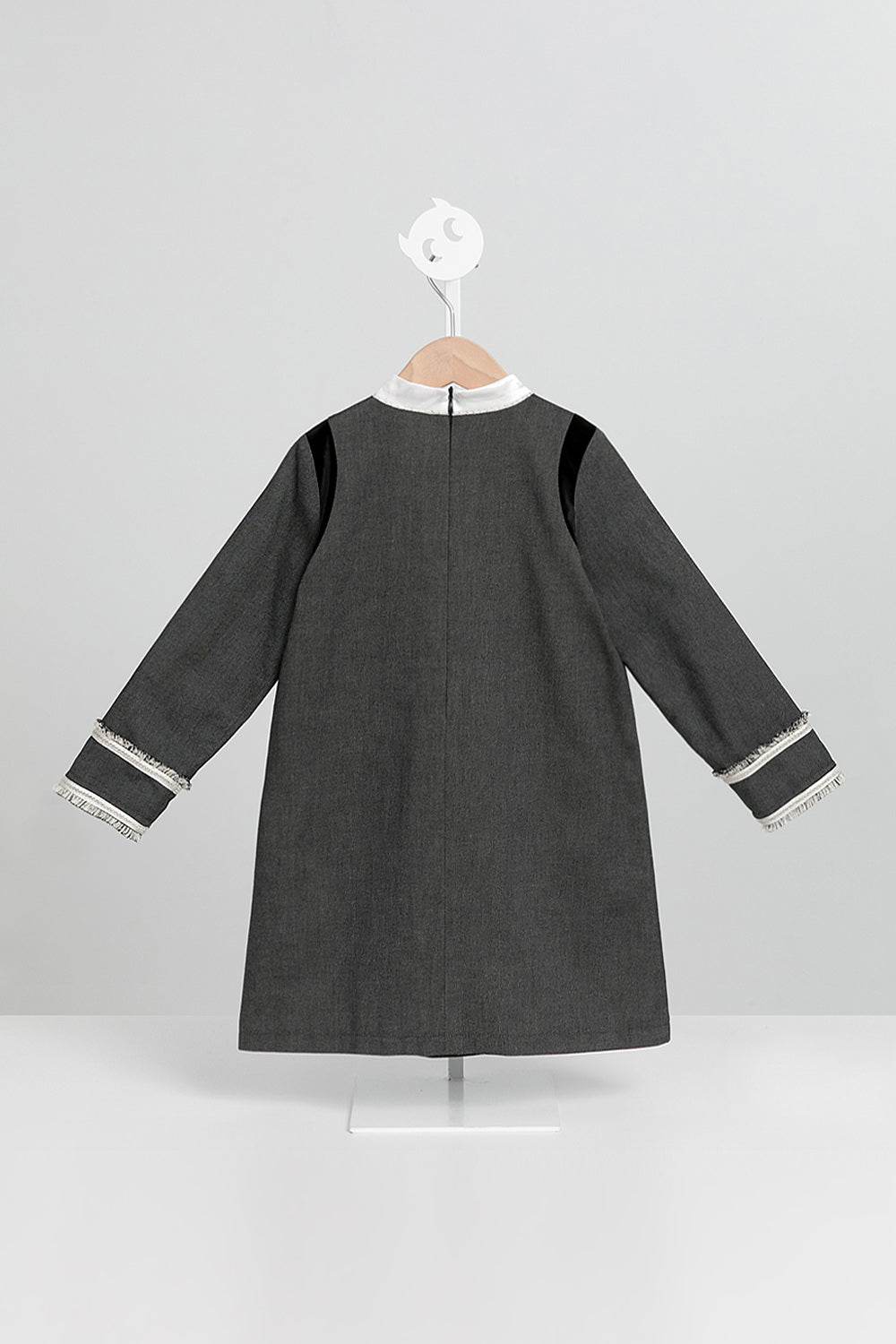【預購】Main | 女童 Étoile星辰流蘇洋裝 | 長袖大口袋 流蘇 小立領 | 100%有機棉