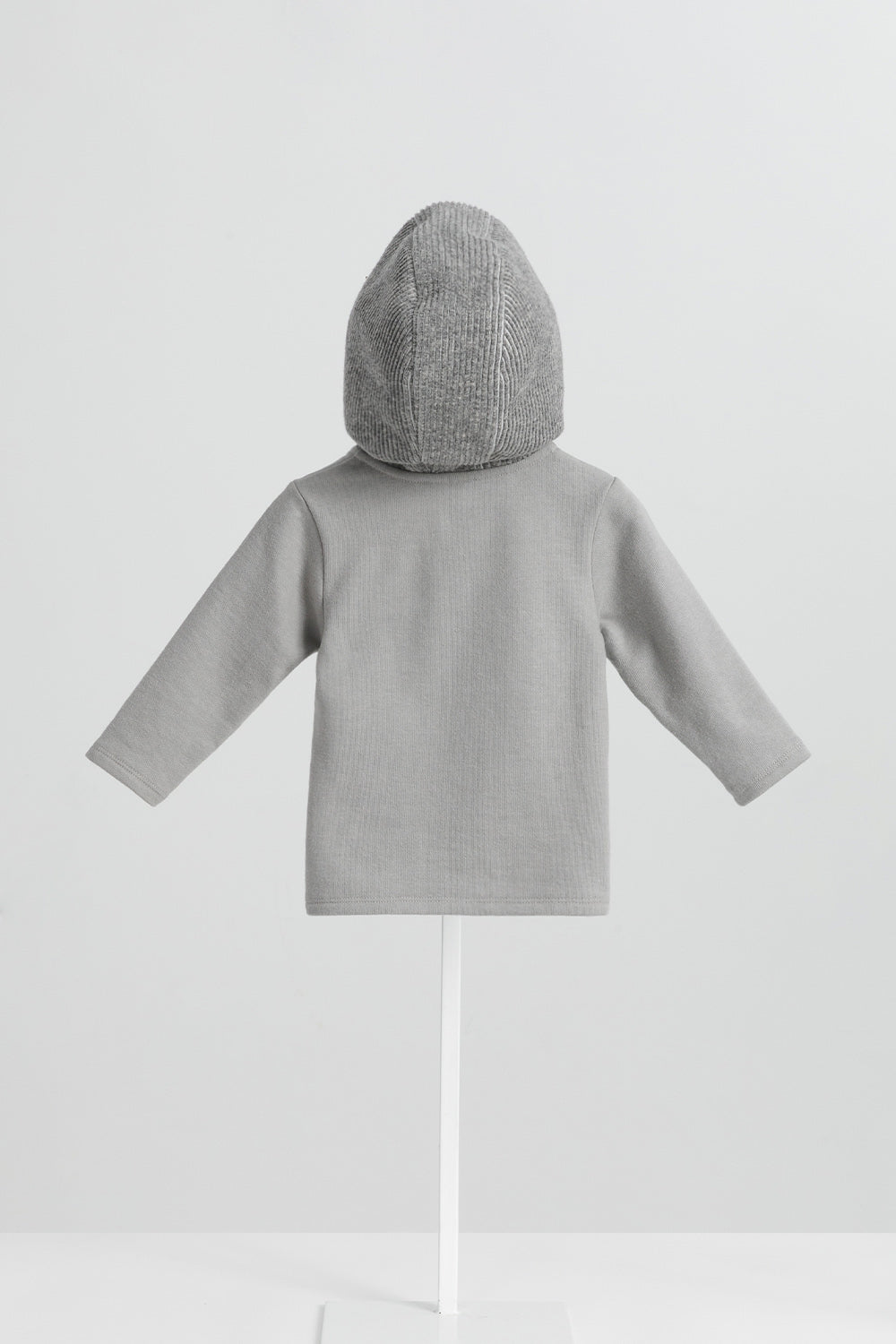 Main | 幼兒 Warm Hug拼接帽Tee | 長袖拼接 運動風 連帽設計 | 100%有機棉