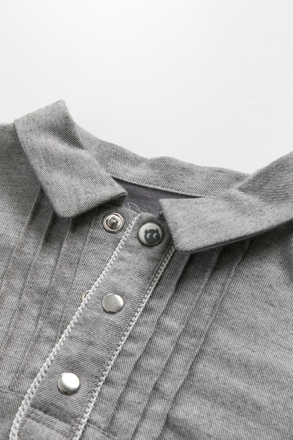 【預購】Main | 幼兒 Monsieur小紳士包屁衣 | 長袖細摺 拼接  | 100%有機棉