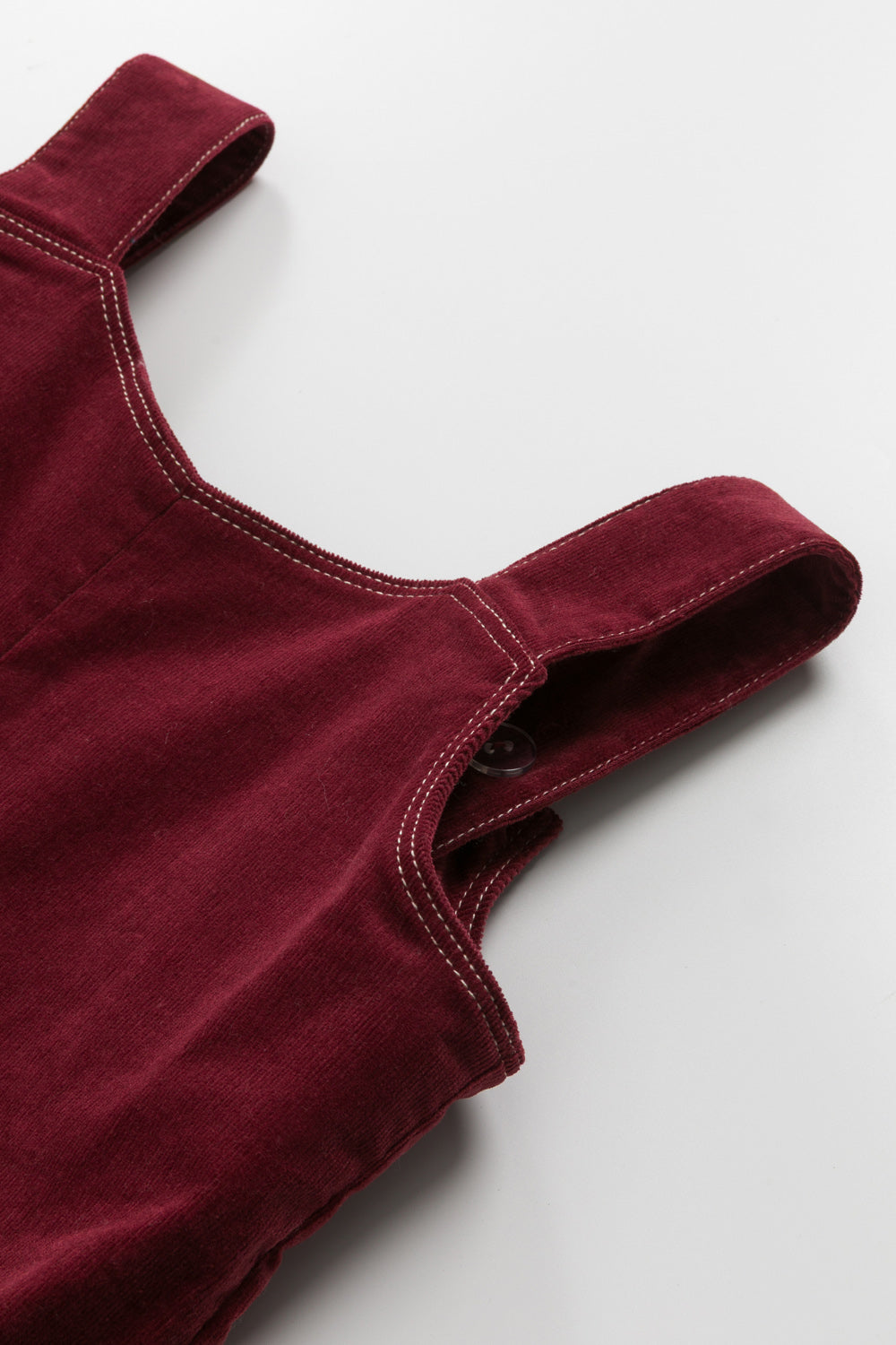 Luxury | 女童 Bowberry燈芯絨吊帶裙 | 無袖蝴蝶結 口袋設計 立體剪裁