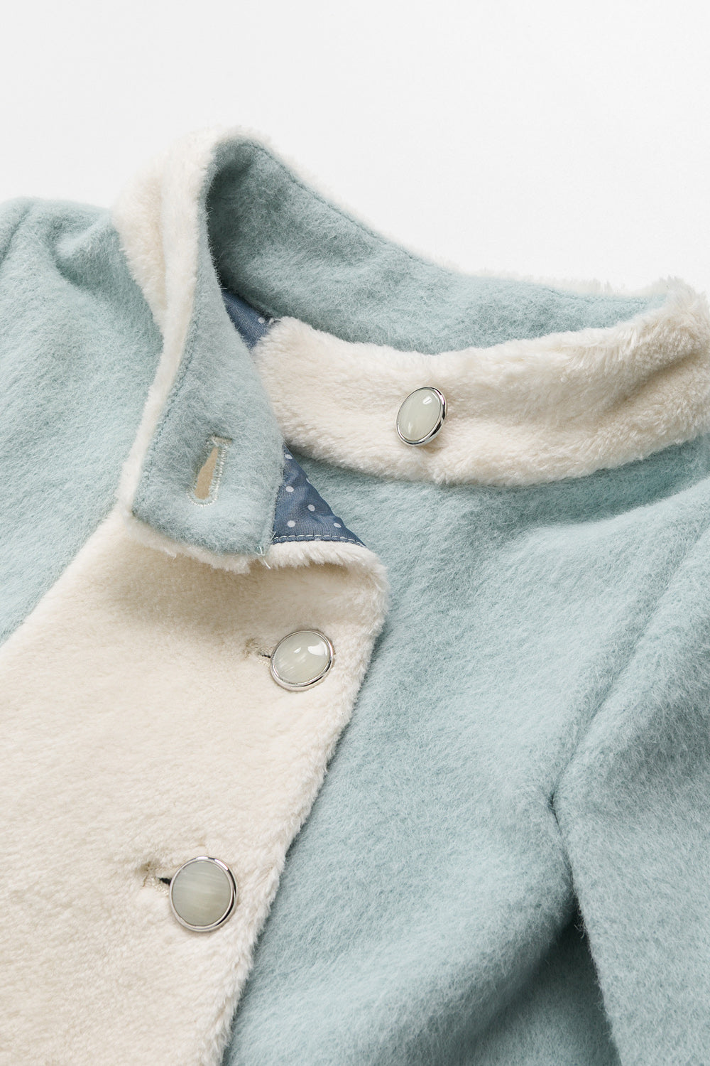 Luxury | 女童 Snuggle寶貝斗篷 | 拼接 小立領 袖型設計