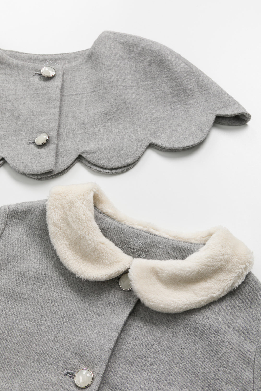 【預購】Main | 女童 Cupcake 花瓣兩件式外套 | 長袖貝殼領 花朵 可拆式 | 100%有機棉