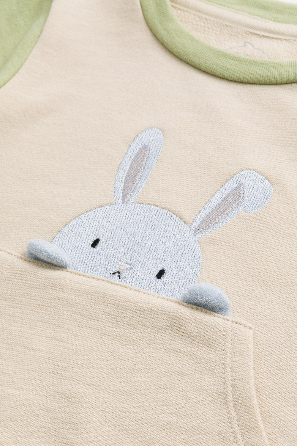 Main | 幼兒 Peek-A-Boo 兔子刺繡大口袋肩開扣長袖上衣