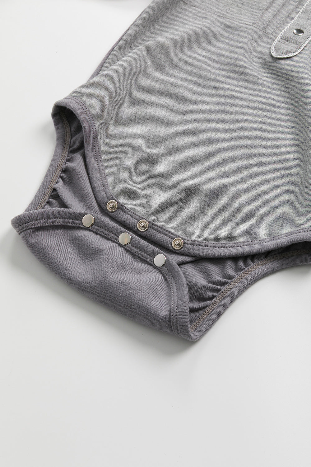 【預購】Main | 幼兒 Monsieur小紳士包屁衣 | 長袖細摺 拼接  | 100%有機棉