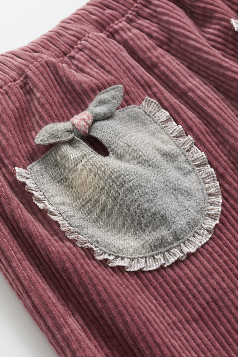 【預購】Luxury | 女童 Wiggle燈芯絨長褲 | 蝴蝶結 荷葉 活摺