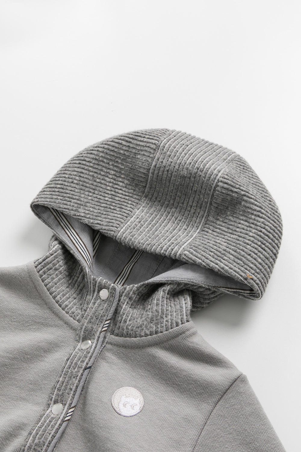 Main | 幼兒 Warm Hug拼接帽Tee | 長袖拼接 運動風 連帽設計 | 100%有機棉