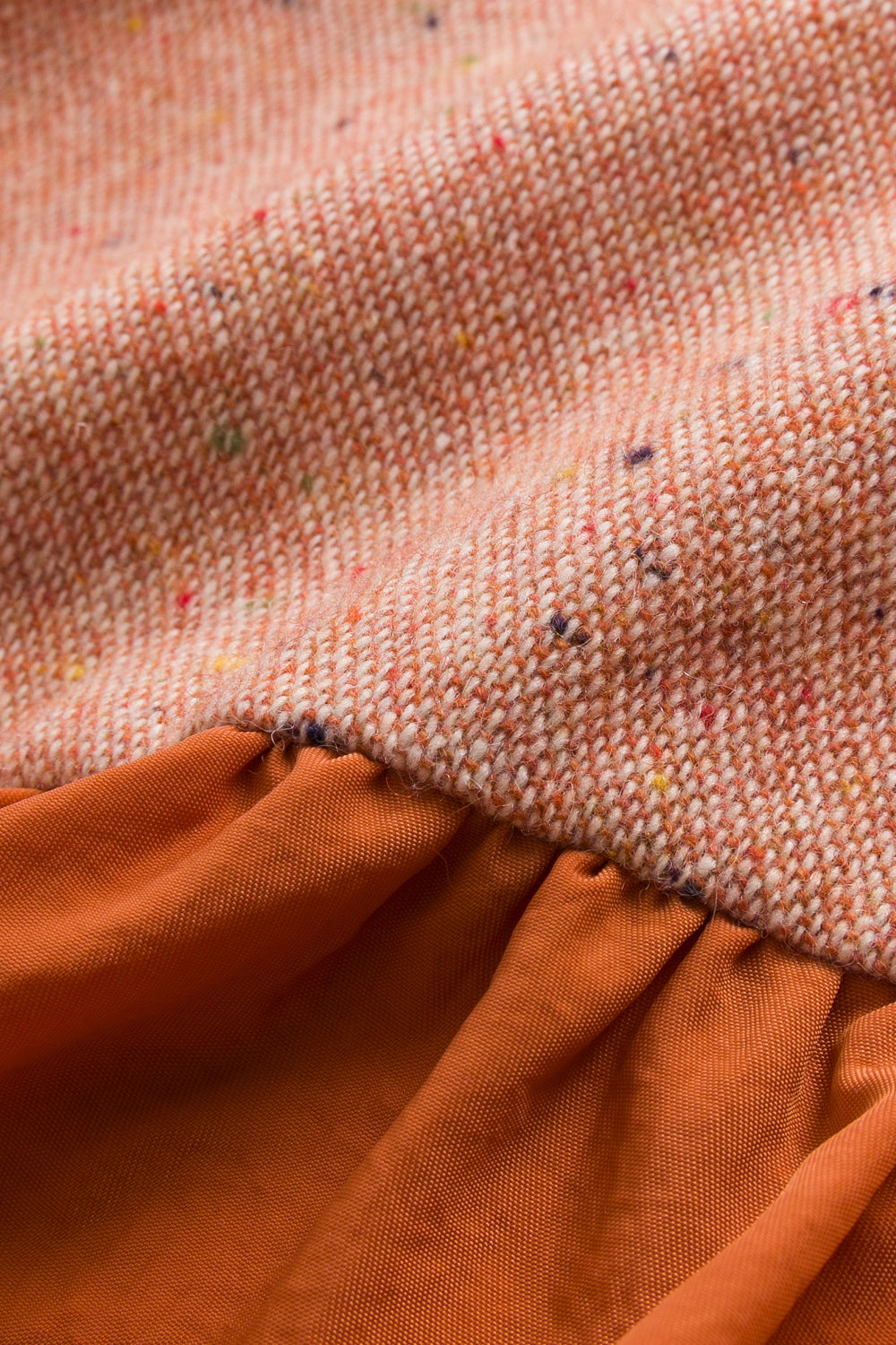 Luxury | 女童 Jardin Bloom外套 | 長袖毛呢拼接 小圓領 花苞下擺