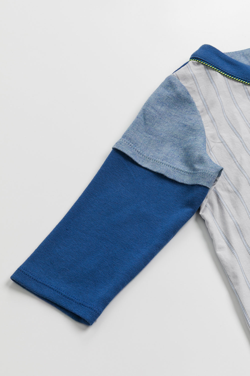 Main | Men|Cozy Catcher 條紋拼接棒球風襯衫 100%有機棉