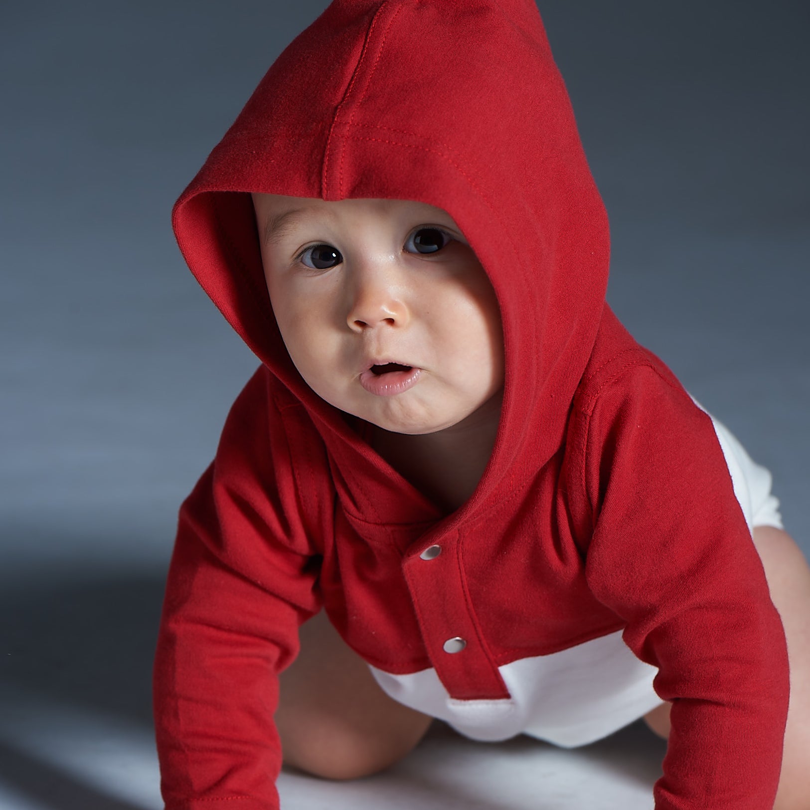 Main | Toddler sports hooded bodysuit | paneled | 100% organic cotton
