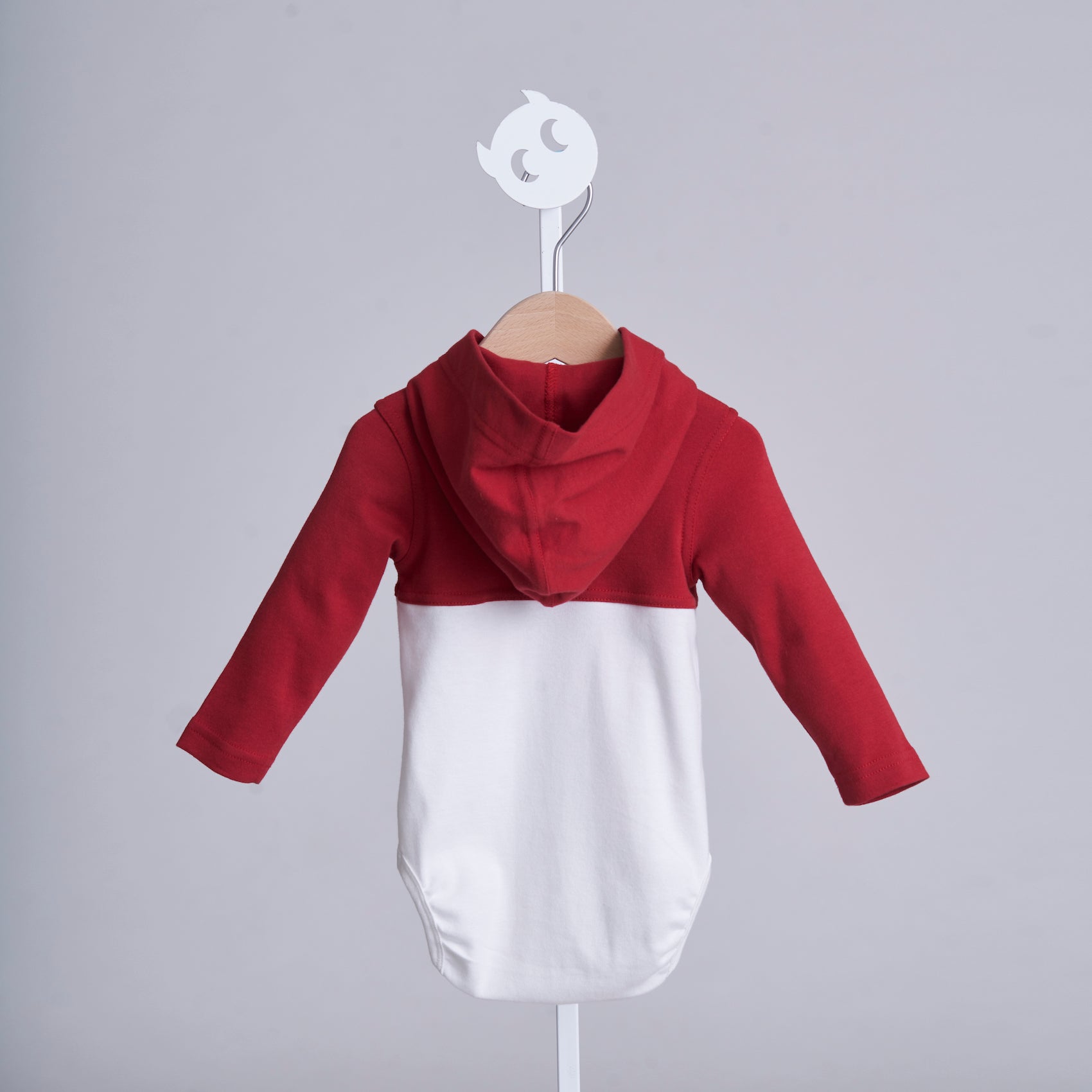 Main | Toddler sports hooded bodysuit | paneled | 100% organic cotton