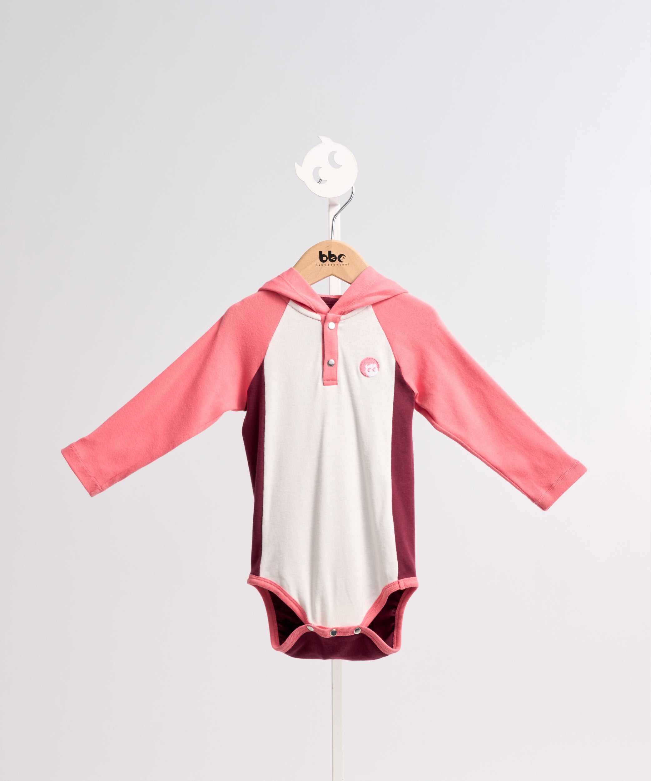 Main | Toddler Flow Patchwork Hooded Bodysuit | Patchwork | 100% organic cotton