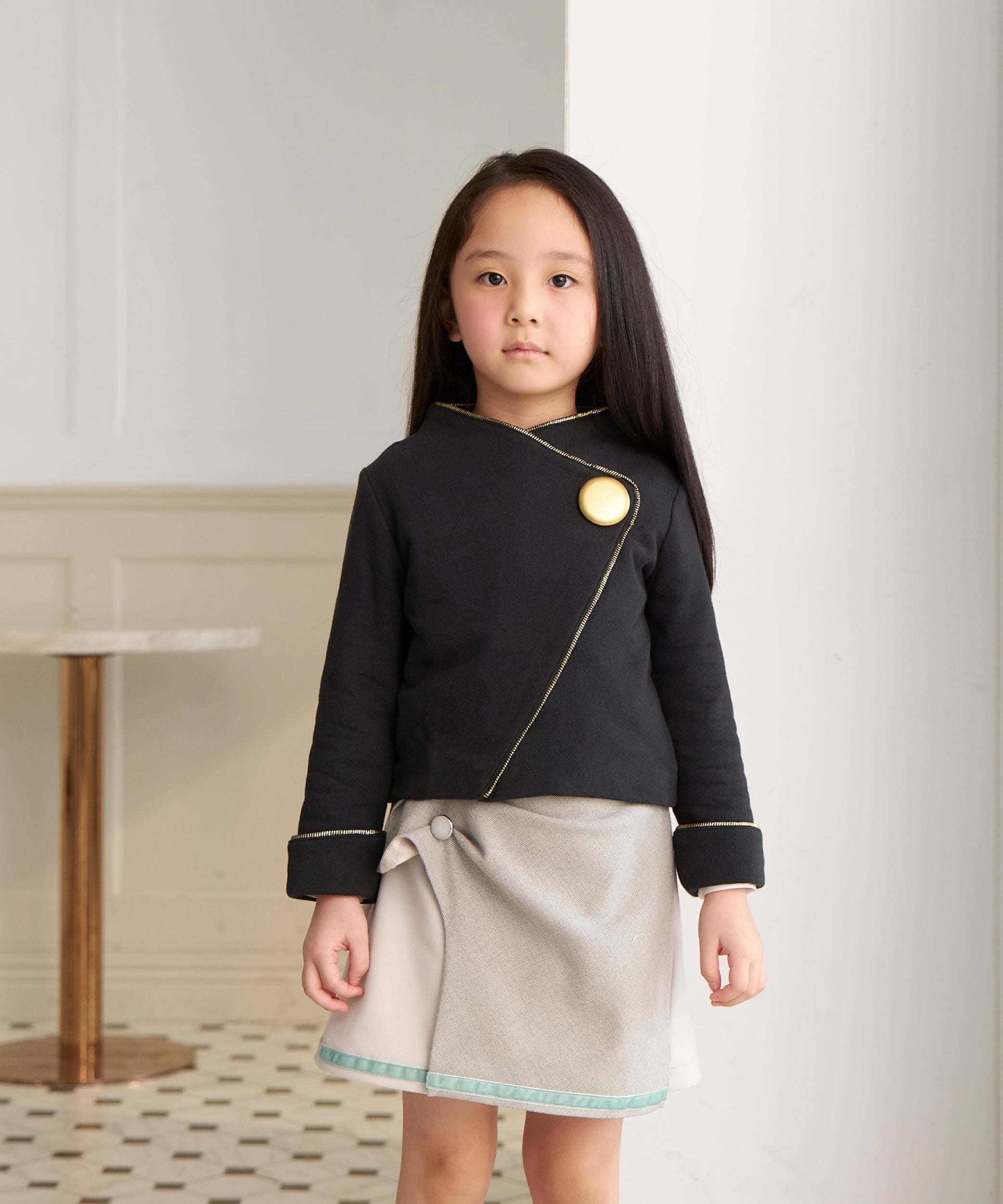 Luxury | Girls 3D Shell Skirt | Ribbon