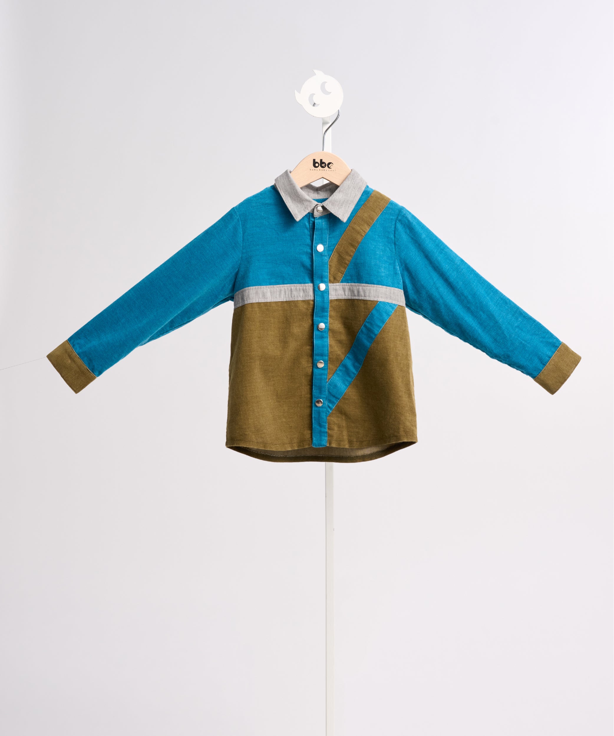 Luxury | Boys Pompidou Collection: Dislocated Corduroy Shirt | Patchwork