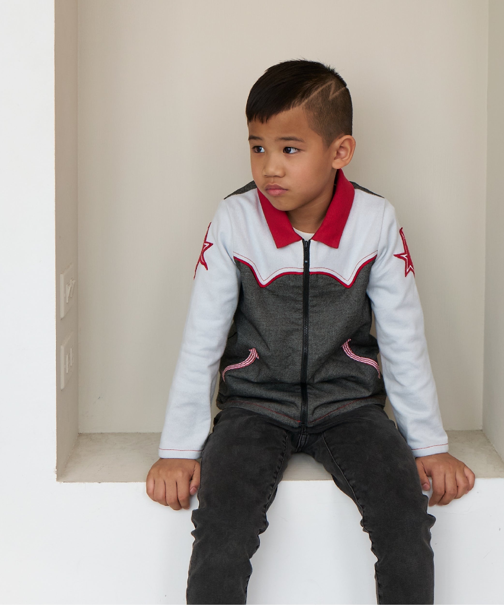 Main | 男童 搖滾牛仔拼接外套 | 星星 | 100% 有機棉