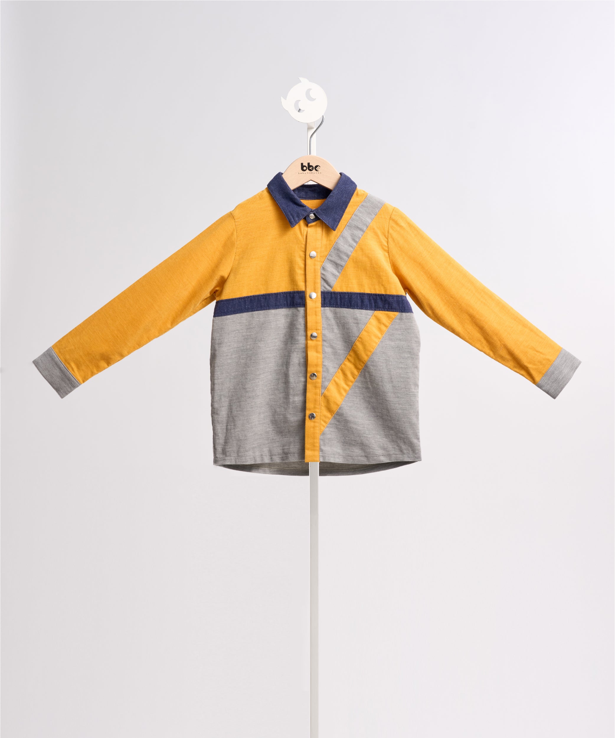 Luxury | Boys Pompidou Collection: Dislocated Corduroy Shirt | Patchwork