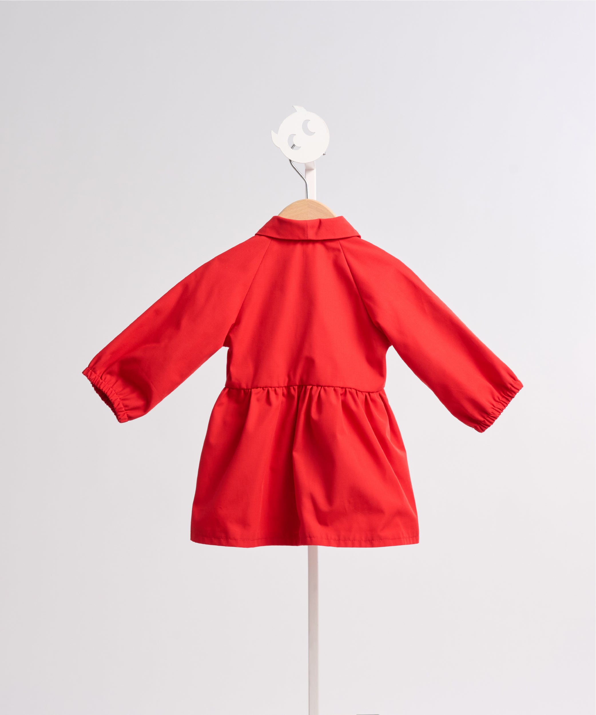 Luxury | Toddler Star-Moon Collar Trench Coat | Loofah Collar