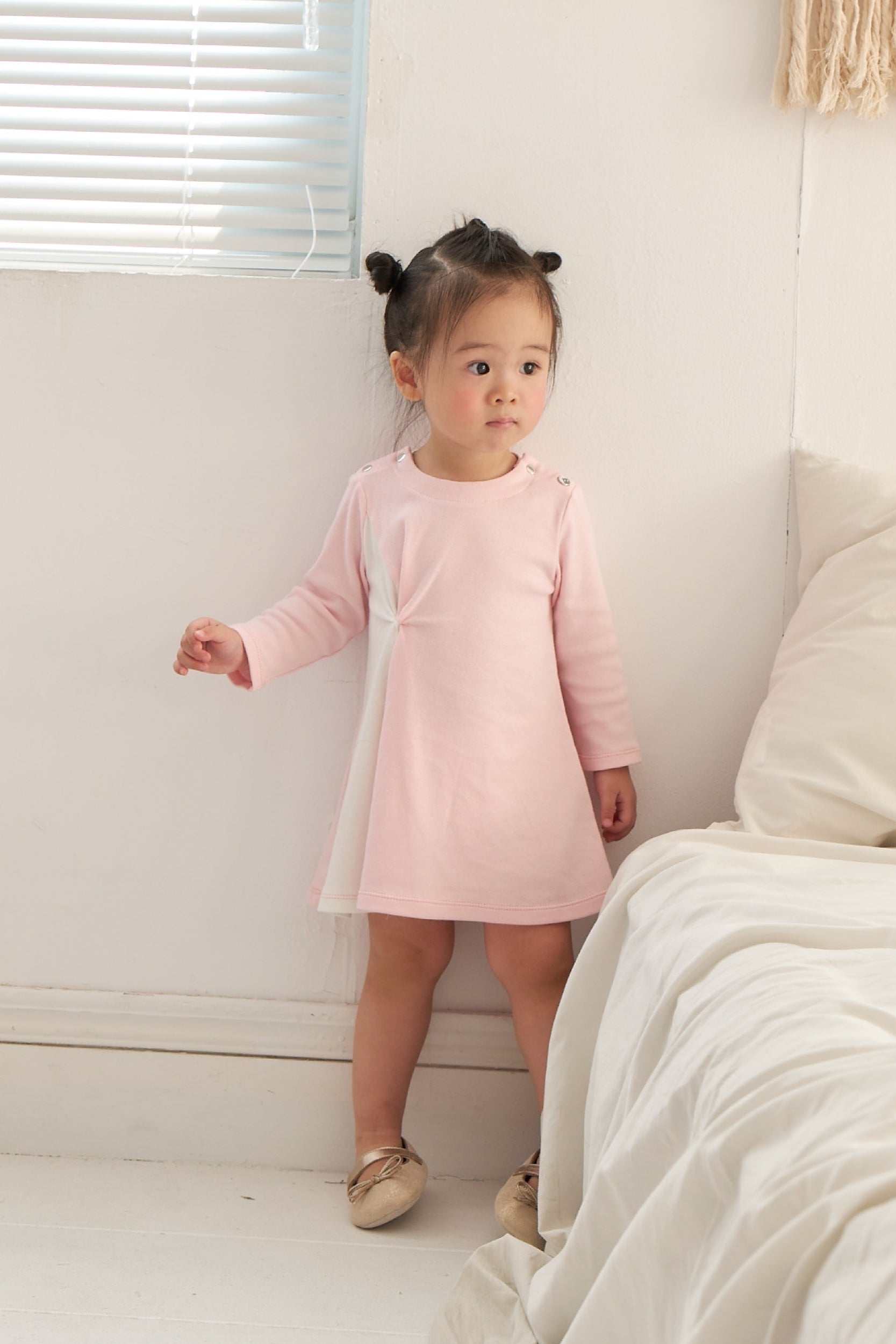 Main | Toddler Twisted Colorblock Dress | Twisted | 100% organic cotton