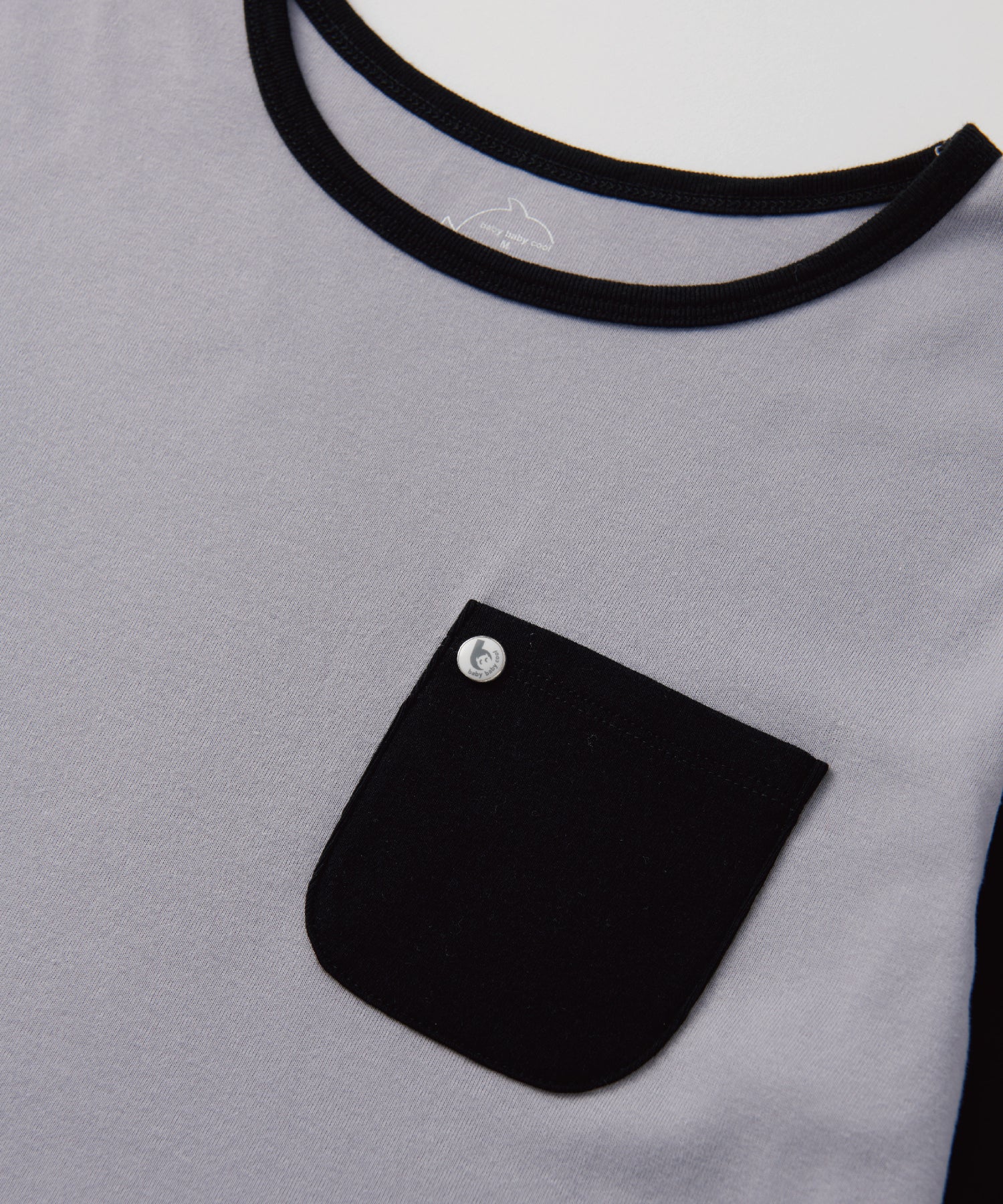 Basic | 成人 100%有機棉居家套組-女士(黑灰) | 拼接 | 100% 有機棉