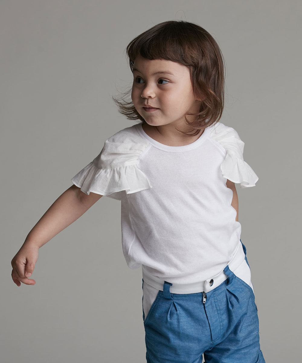 Main | Girls Angel Top | Paneled | 100% organic cotton