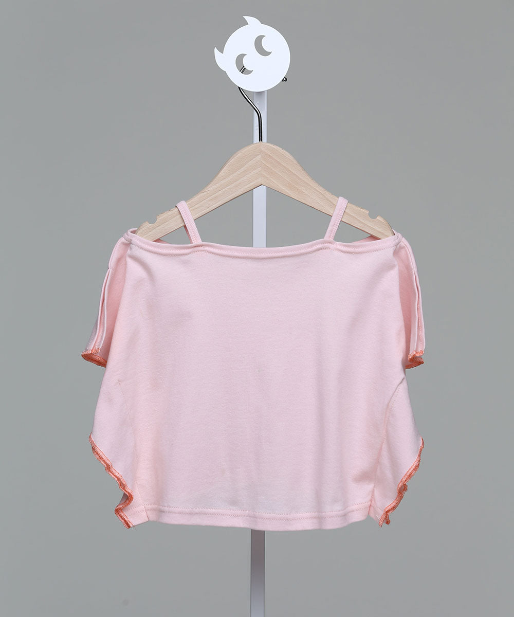 Main | Girls Off-the-shoulder Top | Off-the-shoulder Neck | 100% Organic Cotton