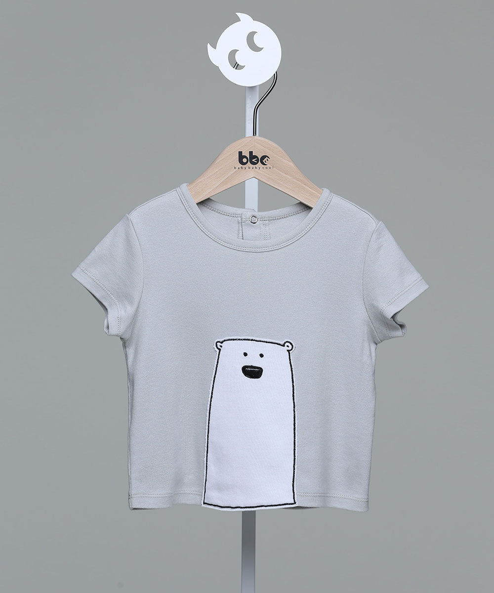 Main | Boys Polar Bear Top | Animal Face | 100% Organic Cotton
