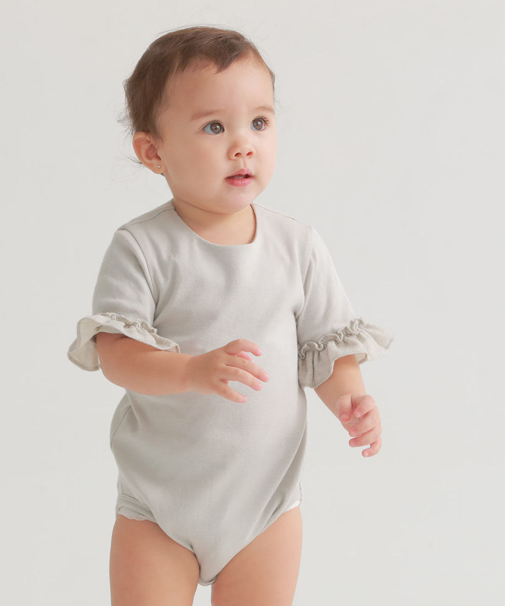 Main | Toddler Elegant Ruffle Bodysuit | Ruffles | 100% organic cotton