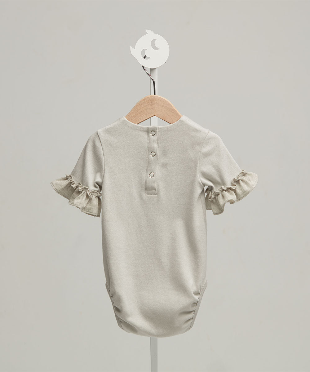 Main | Toddler Elegant Ruffle Bodysuit | Ruffles | 100% organic cotton