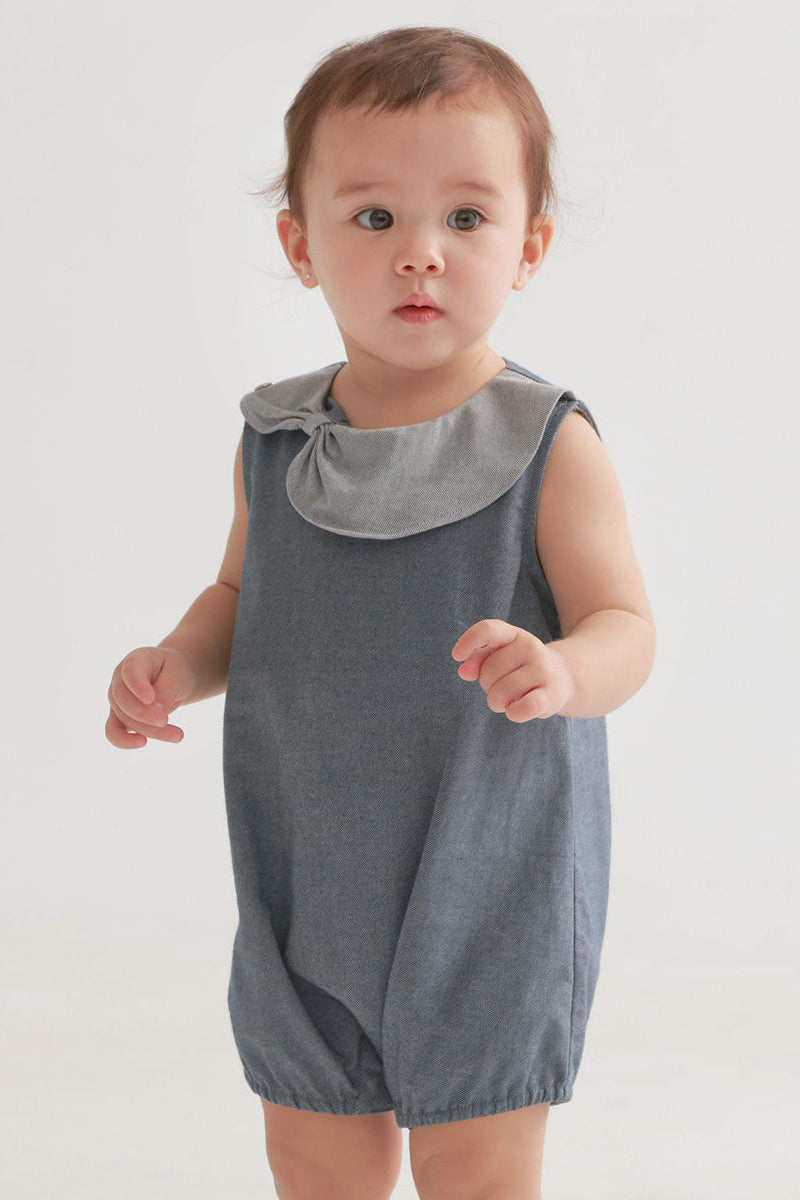 Main | Toddler bubble denim pants | Asymmetric collar | 100% organic cotton