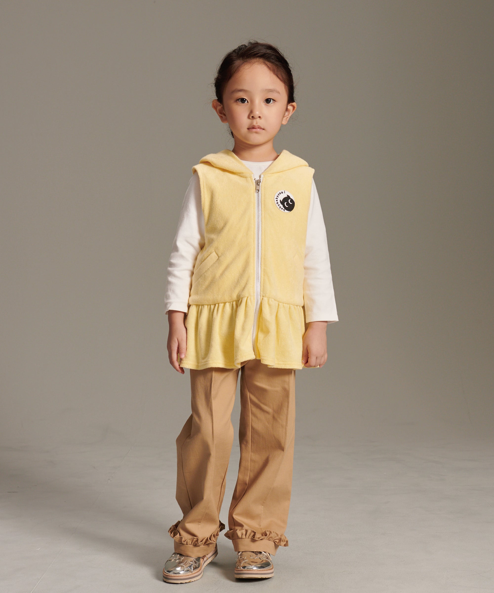 Main | 女童 荷葉邊直筒褲 | 荷葉 | 100% 有機棉